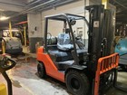 2017 Toyota 5000 Lb Solid Pneumatic Forklift With Ss And 3 Stage Mast