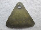 Vintage Ford Motor Company Rouge Plant Brass Tool Check Tag  x6448