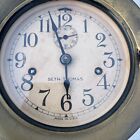 Antique Seth Thomas Brass Bell Porthole Ship s Clock No Key  - Untested