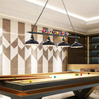 Billiard Pool Table Lights 4-light Black Matte Metal Shades  50   Pool Table Lig