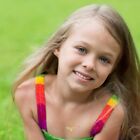 Gold Plated Clear Cz Guardian Angel Pendant Necklace For Little Girls 16 