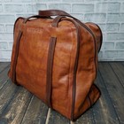 Vintage Singer Sewing Machine Travel Vinyl Carry Case Storage Bag Faux Leather