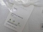 Pottery Barn Honeycomb Waffle Wave Cotton Shams Set 2 King White Nwt