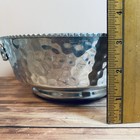 Vintage Mid-century Nasco Italy Hammered Aluminum 8    Bowl For Fruit Or Serving 