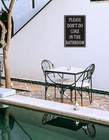 Funny Bathroom Rules Metal Tin Sign Vintage Home Decor Please Don t Do Coke In T