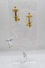 Dollhouse Miniature 12v Electric Brass Coach Lamps Set Of 2 Mh760