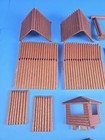 Marx Fort Apache Playset  Towers  Stockade Walls Vintage Sb7