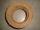 Vintage Twisted Wicker large 1lb Coil basket Weaving Repair natural Brown