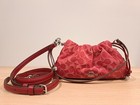 New Authentic Coach Faye Shoulder Bag Signature Logo C Denim Cdb93 Silver Red