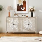 Sideboard With Storage Functionality Four Doors Adjustable Shelves