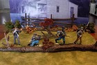 Acw Civil War Britains Marx Reb 9pc Diorama Plastic Set 54mm Fit Conte Britains