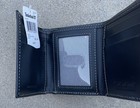 New Timberland Men   s Trifold Leather Wallet Nib Black