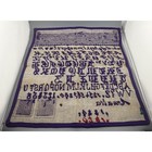 Antique Cross Stitch Alphabet Sampler 1889 s Amalia Hand Stitched 15 