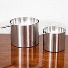 Mid Century Danish Modern Stelton Ashtray Set Stainless Steel Arne Jacobsen