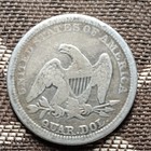 1857 Seated Liberty Quarter 25c 90  Silver Philadelphia Business Strike