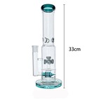 13  Heavy Glass Bong Percolate Bongs Smoking Hookah Water Pipe 14mm Bowl