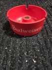 Vintage 1980 s Budweiser Red Plastic Ashtray 