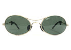 Vintage B l Ray-ban Sunglasses Orbs W2178 Polished Pewter Oval Bausch   Lomb