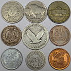 Old Obsolete Us Coin Collection With Silver   Uncirculated 9 Coin Set   lot 9 