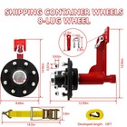 2 Pack Shipping Container Wheels 8-lug Wheels Kit 