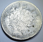 1884 Chopmarks Mexico Silver 8 Reales Cap And Ray Libertad Dollar 1800s 8r Coin