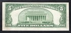 1950-a  5 Frn Insufficient Inking Of Overprint Error    About Uncirculated
