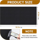 25 8 Sq Ft Self Adhesive Underfelt Carpet 47 2 X 78 7 In  Black