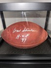 Don Shula Autographed Official Nfl Wilson Football Miami Dolphins With Display