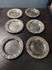 Set Of 6 Vintage Metal Coasters