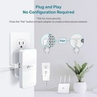 Powerline Ethernet Adapter Kit  Av1000 Wifi Extender With Passthrough  Fast Inte