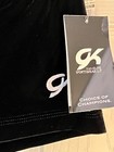Gk Black Velvet Child Large Micro Mini Workout Dance Gymnastics Cheer Shorts Cl