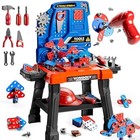 Kids Tool Toy Playset With Electronic Drill Sound For Aged 3-8   Workbench