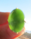 Antique Asian 14k Yellow Gold Huge Oval Jade Solitaire Pinky Ring 12ct Size 4