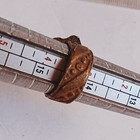 Extremely Very Rare Ancient Bronze Roman Ring Red Stone Old Artifact Authentic