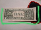 2017 A  1 Dollar Bill Us Currency - Miscut Off Center Misaligned Cut Error Note