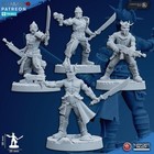 Cultists - Set Of 20 Pre-assembled Resin Sci-fi Unpainted Resin Miniatures