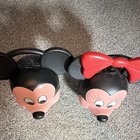 Vintage Disney Mickey Mouse   Minnie Mouse 2 Lunchboxes With Thermos Set