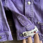 Rare Vtg 50s Purple Studded Jeweled Denim Toddler Jacket 