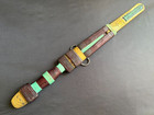 Vintage Handmade Tuareg Dagger West Africa Sahara Tribal Leather Metal Knife 15 
