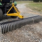 72  3 Point Landscape Rock Rake 37 Tines For Category 1 2 Tractor 360   Rotation