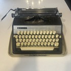 1968 Adler J4 Portable Vintage Typewriter Freshly Serviced   Works W  Case