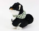 Kawaii Sitting Shiba Inu Dog Black With Neckerchief Plush Doll Size S New