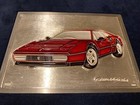 Rare Vintage Silver Ferrari Plaque   Stunning Marked 999 With Certification    