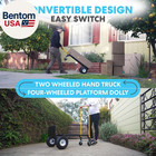 2 In 1 Convertible Hand Truck And Dolly  800lbs     Heavy-duty Moving Dolly Cart W