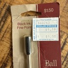 Vintage Cross Pen Black Fine Ball Point Ink Cartridge Refill 8514 Nos