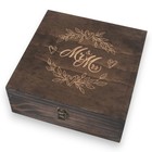 Personalized Wedding Memory Box For Couples  Engraved Keepsake  Large Storage