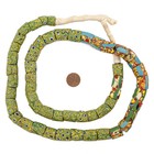 Semi-matching Antique Venetian Millefiori African Trade Beads  16599 15mm Ghana
