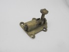 Antique Brass Door Lock Sliding Bolt Old Toilet Victorian Vintage 2 