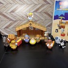 Fisher Price Little People Nativity Set Manger Bethlehem Backdrop N6010 Box