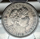 Us 1912 P Barber Dime Pcgs Ms62 Bu Silver 10 Cents